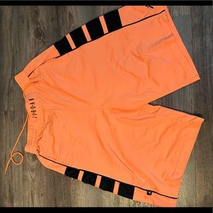 Jordan Men L Peach basketball shorts